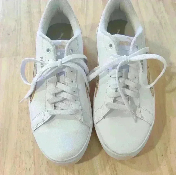 PUMA Smash Platform Leopard Women's 9 Shoes - Picture 3 of 6